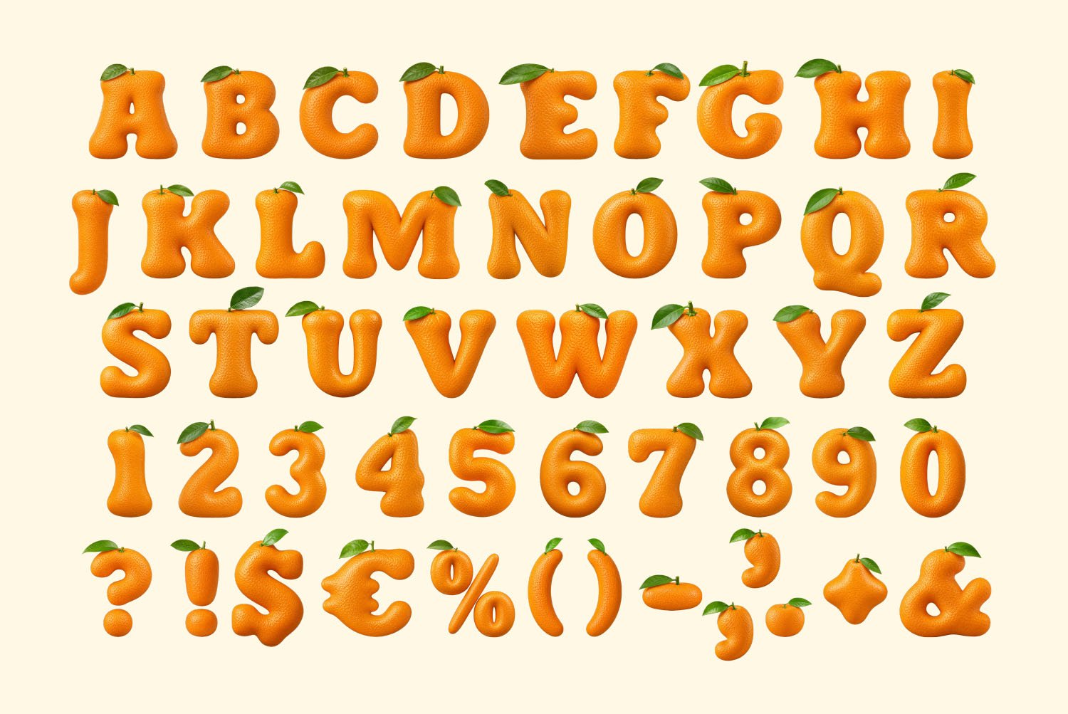 Orange Font