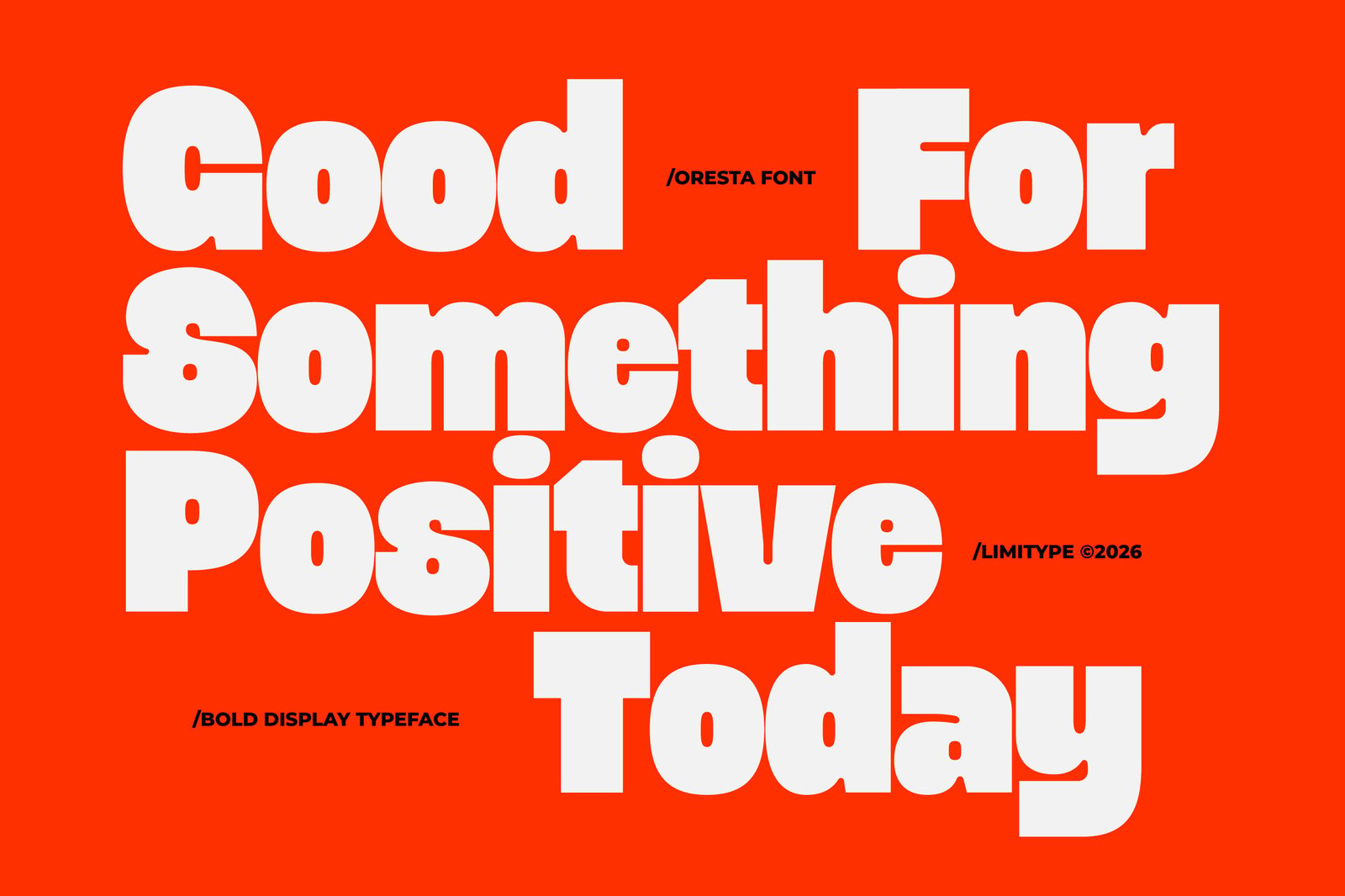 Oresta - Bold Display Font