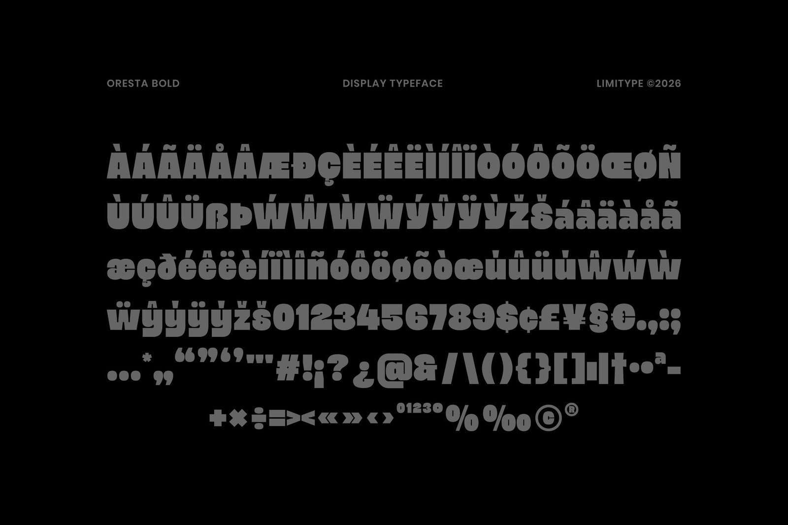Oresta - Bold Display Font