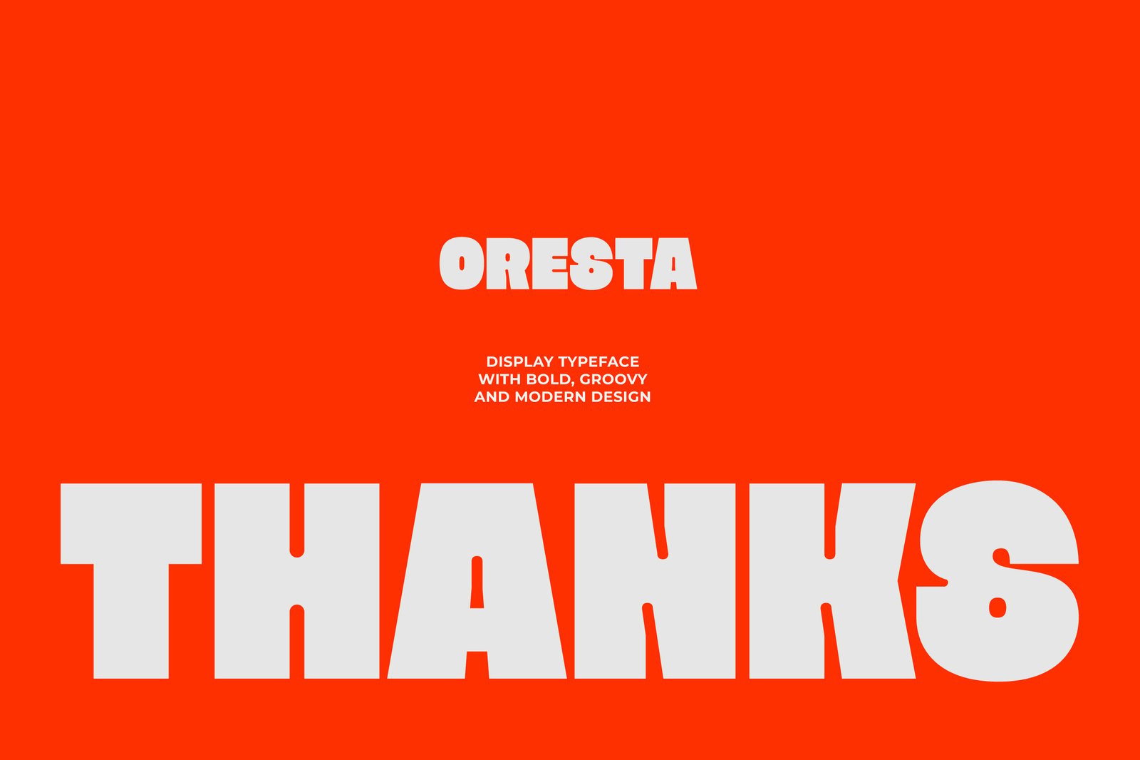 Oresta - Bold Display Font