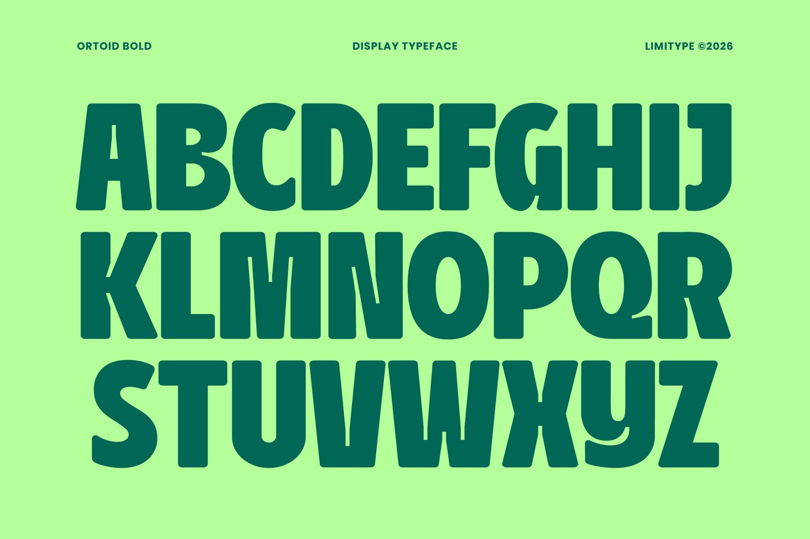 Ortoid - Bold Display Font
