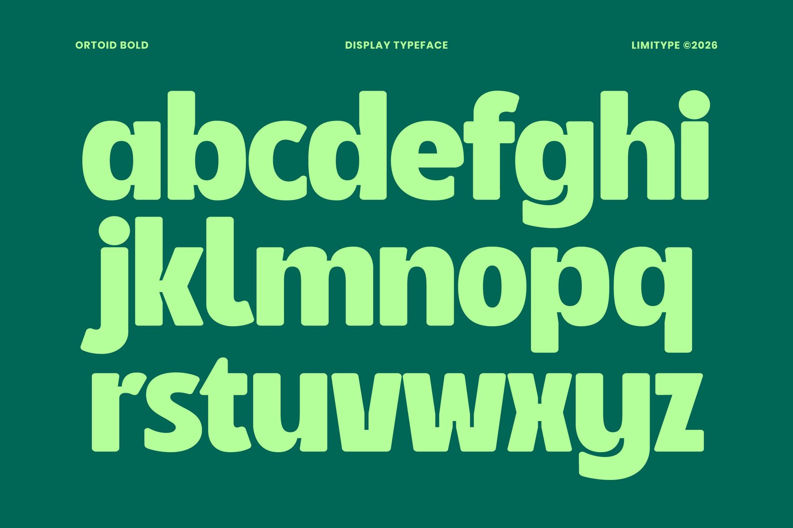 Ortoid - Bold Display Font