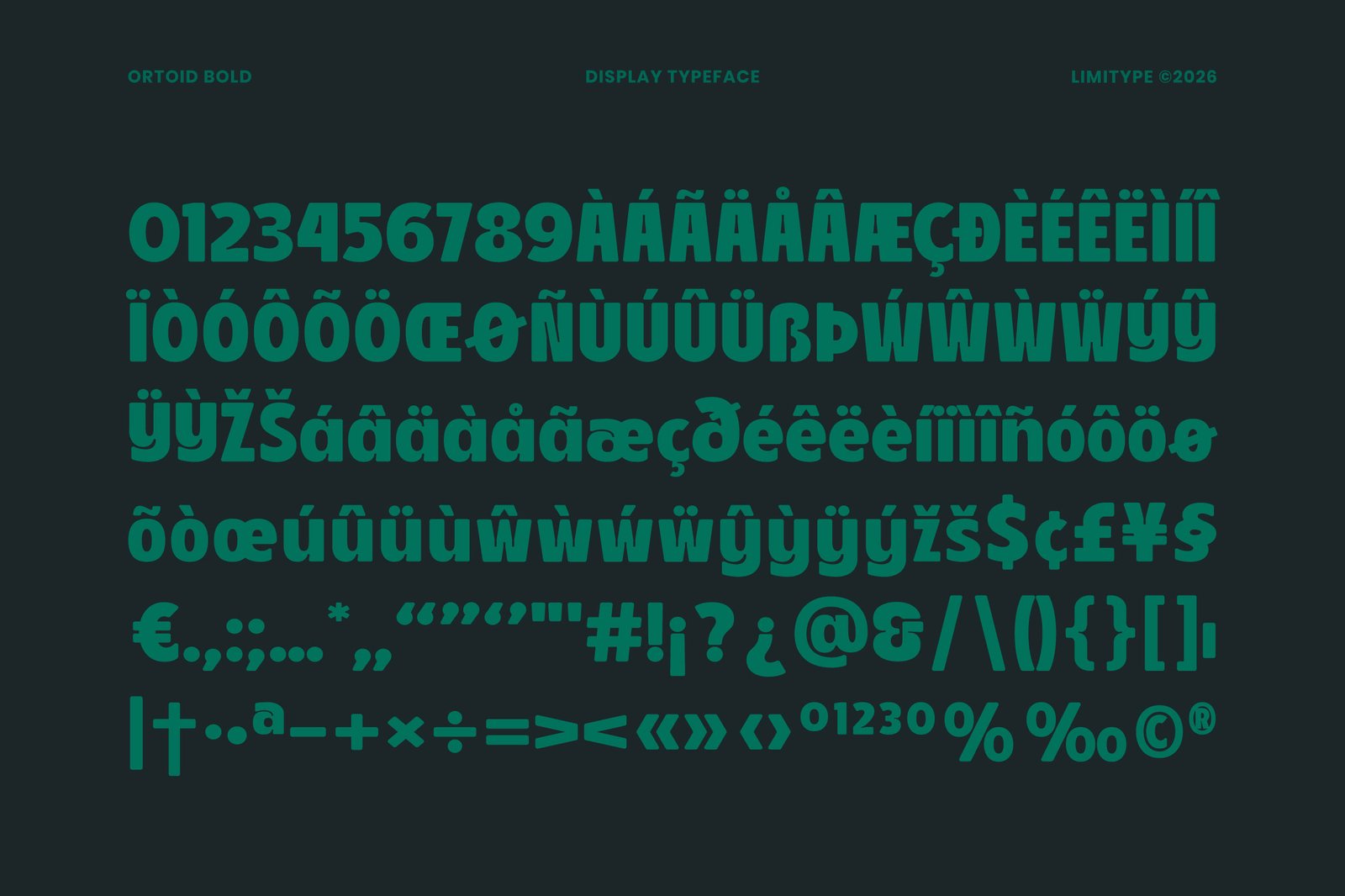 Ortoid - Bold Display Font