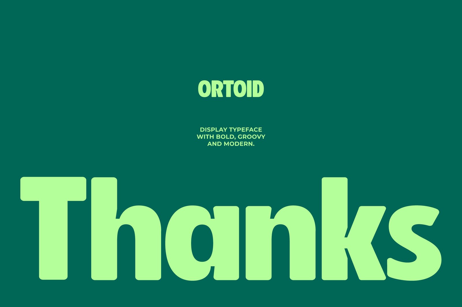 Ortoid - Bold Display Font