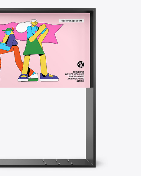 Metallic Outdoor Advertising Stand