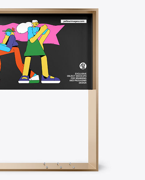 Metallic Outdoor Advertising Stand