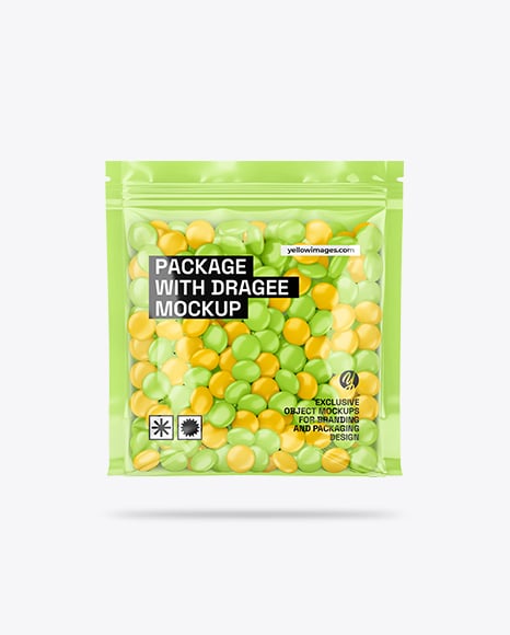 Package With Dragee Mockup