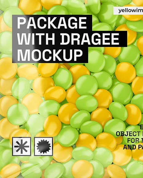 Package With Dragee Mockup