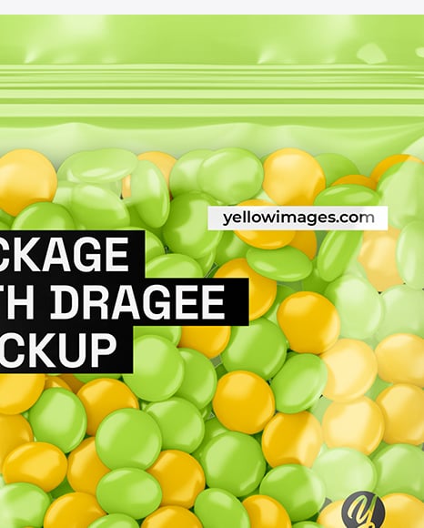 Package With Dragee Mockup
