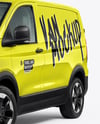 Panel Van Mockup - Half Side View