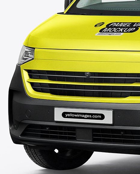 Panel Van Mockup - Half Side View