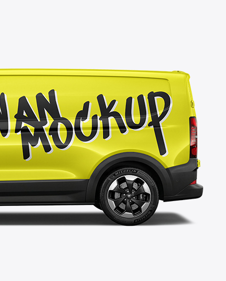 Panel Van Mockup - Side View