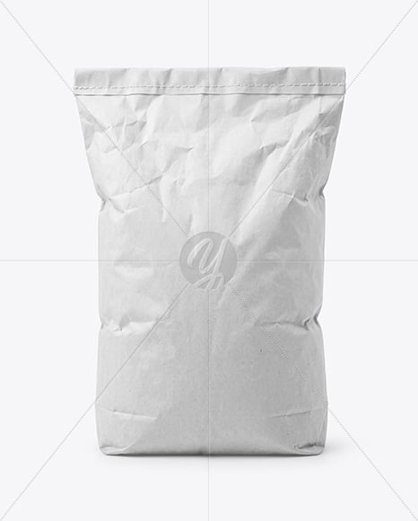 Paper Bag for Grill Charcoal Briquettes Mockup