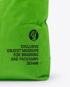 Paper Bag for Grill Charcoal Briquettes Mockup