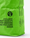 Paper Bag for Grill Charcoal Briquettes Mockup