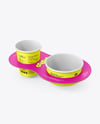 Paper Bowl and Cup Carrier Mockup
