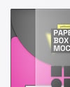 Paper Box in Translucent Plastic Sleeve Mockup