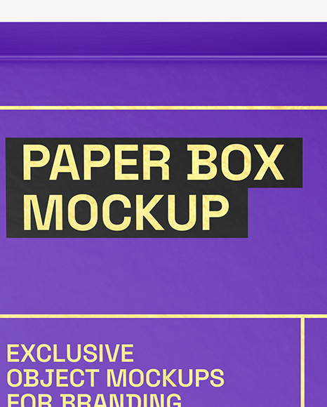 Paper Box Mockup