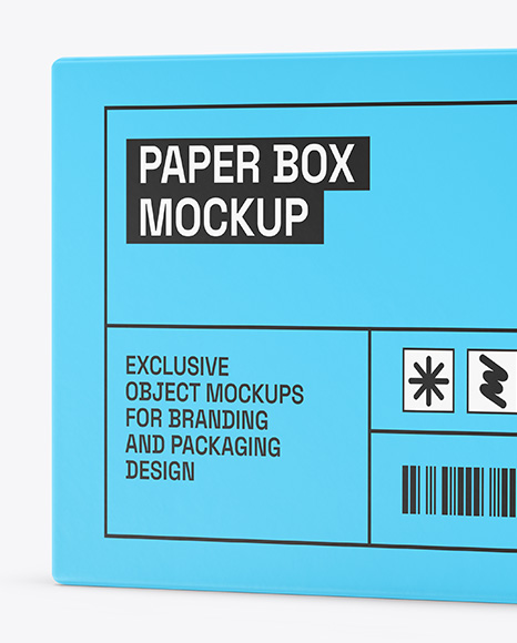 Paper Box Mockup