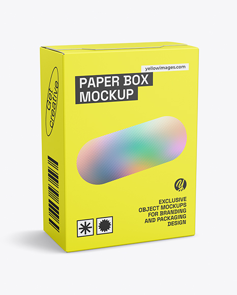 Paper Box Mockup