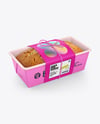 Paper Tray with Cake Mockup