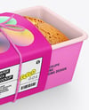 Paper Tray with Cake Mockup