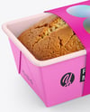 Paper Tray with Cake Mockup