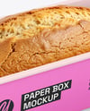 Paper Tray with Cake Mockup