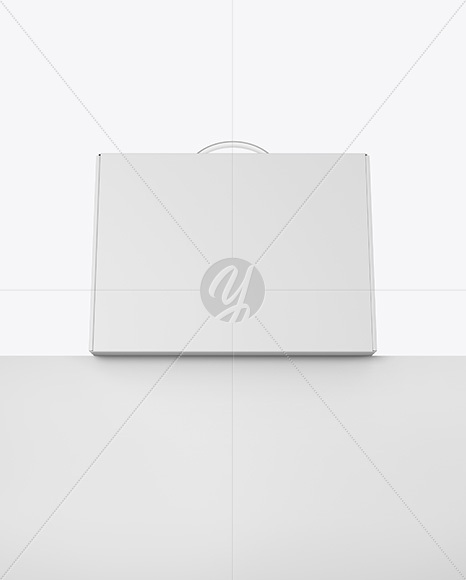 Paper Box With Handle Mockup