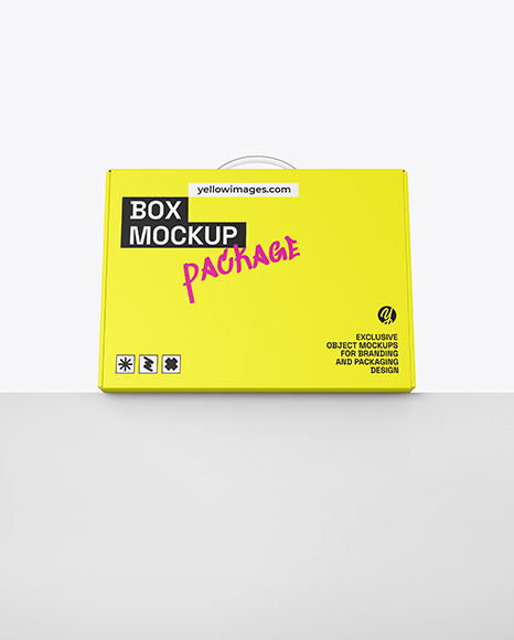 Paper Box With Handle Mockup - Packaging mockups