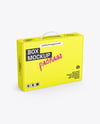 Paper Box With Handle Mockup