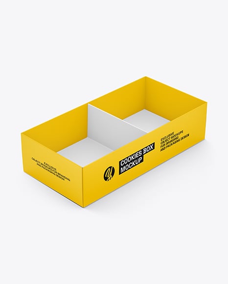 Paper Box with Macarons Mockup