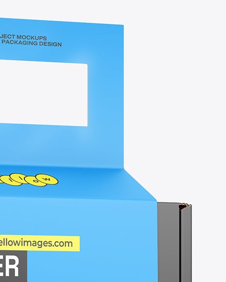 Paper Box with Sleeve Handle Mockup