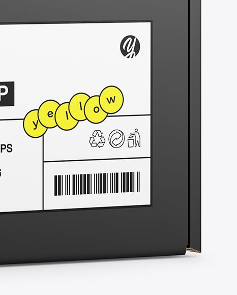 Paper Box with Sleeve Handle Mockup