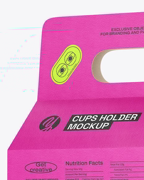 Paper Coffee Cups Carrier Mockup