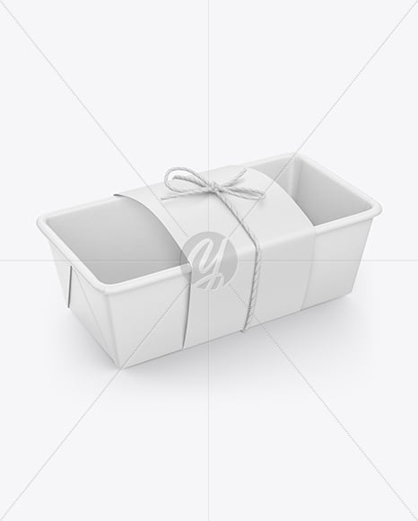 Paper Food Tray in Sleeve Mockup