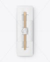 Paper Sushi Box with Wooden Chopsticks Mockup