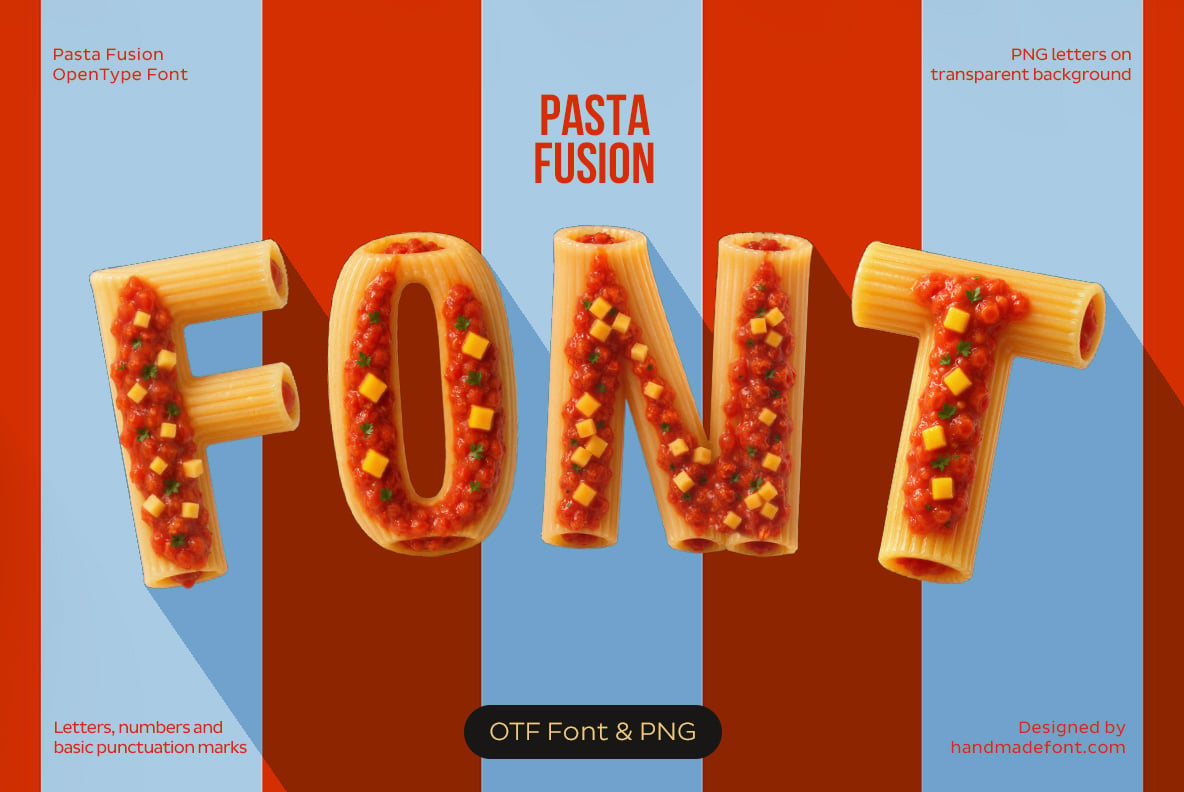 Pasta Fusion Font