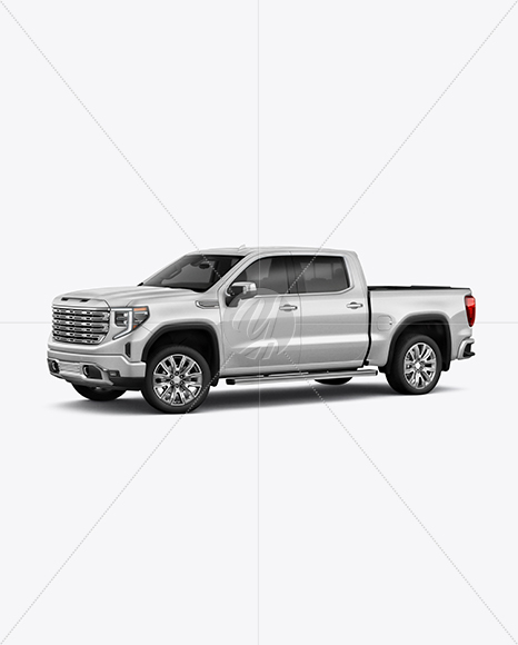 Pickup Truck Mockup - Half Side View