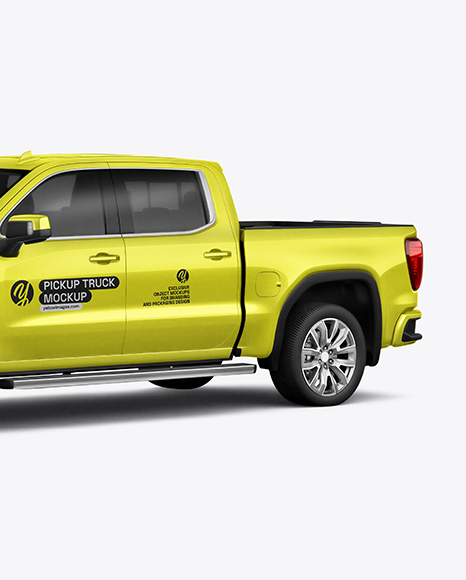 Pickup Truck Mockup - Half Side View
