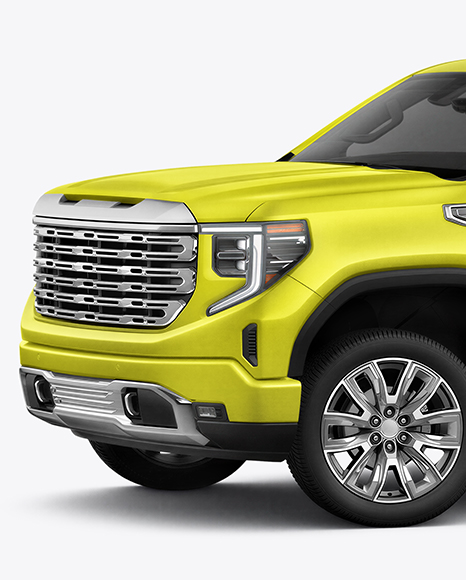 Pickup Truck Mockup - Half Side View