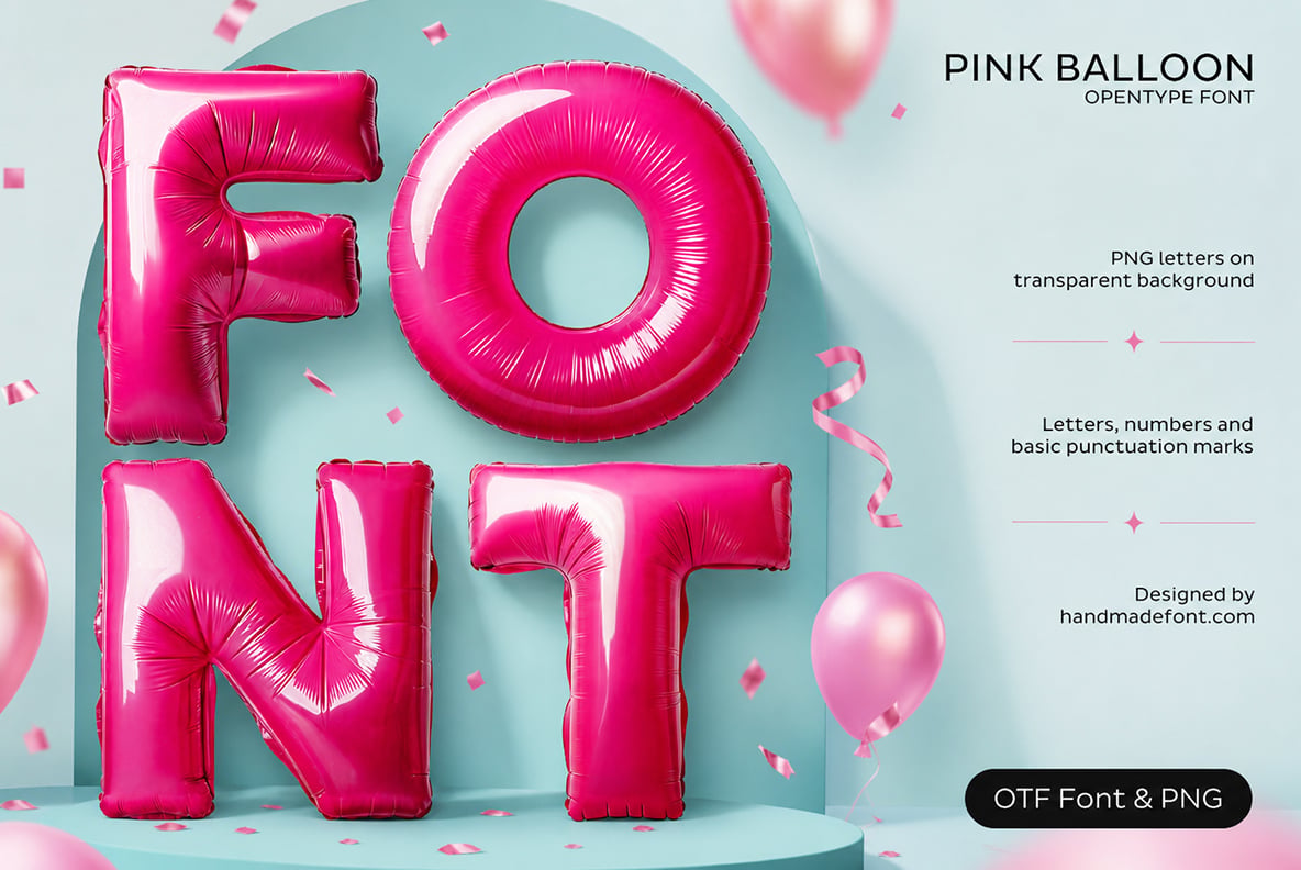 Pink Balloon Font
