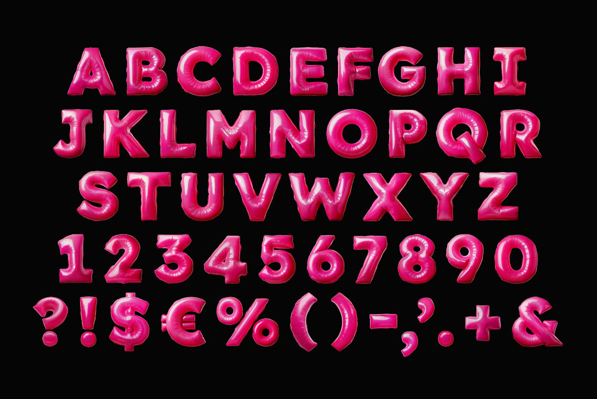Pink Balloon Font