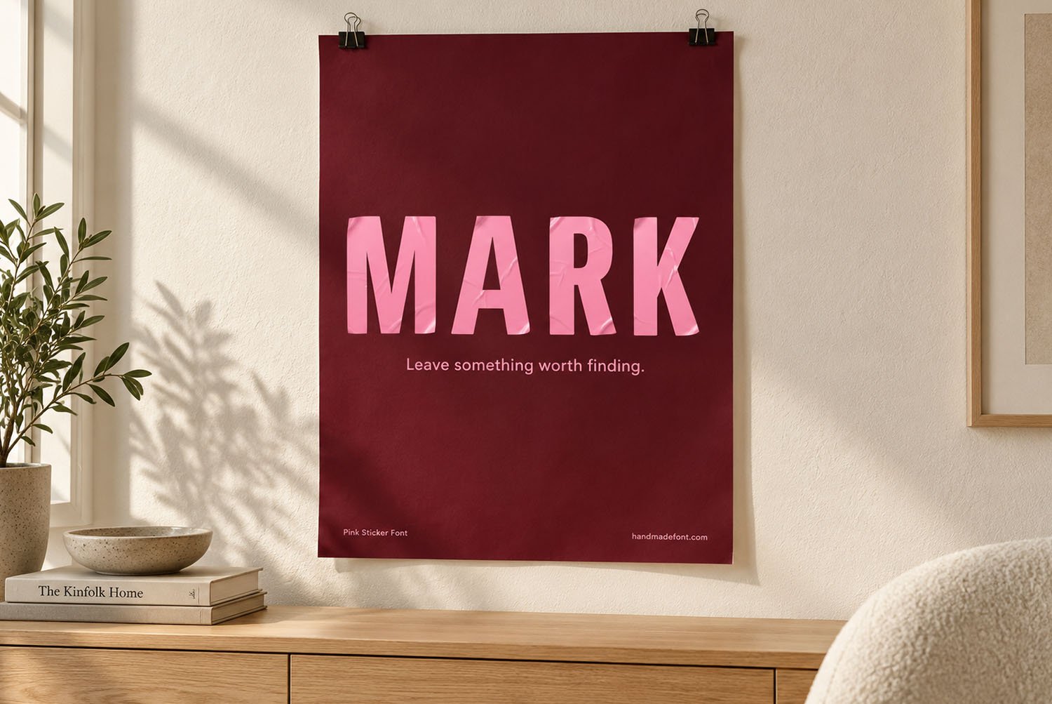 Pink Sticker Font