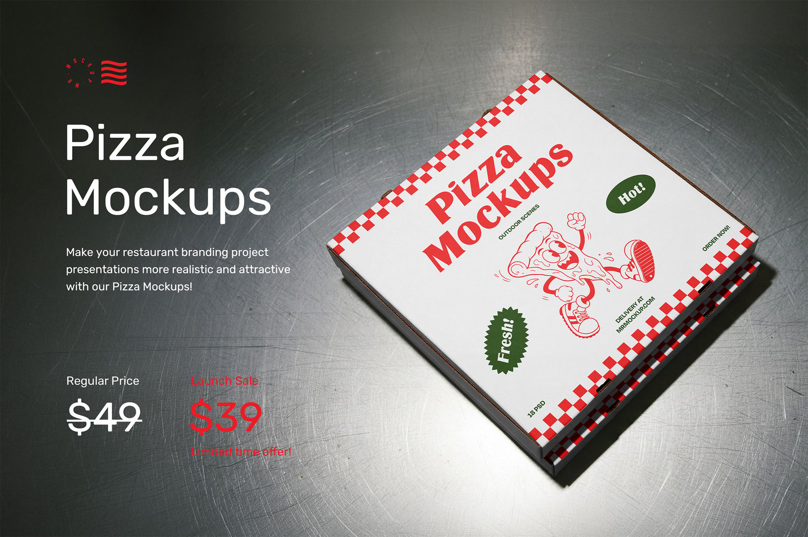 Pizza Mockups - Restaurant Scenes