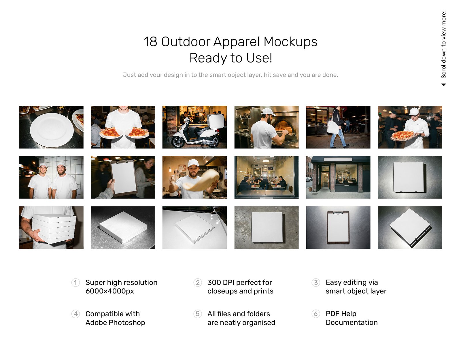 Pizza Mockups - Restaurant Scenes