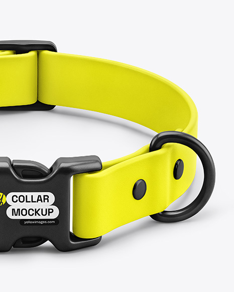 Plastic Dog Collar Mockup