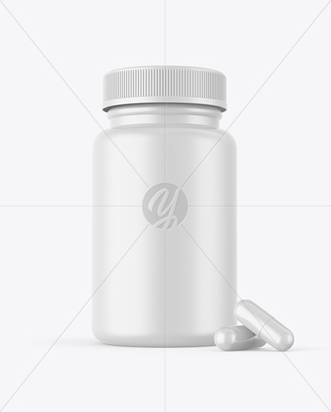 Plastic Pill Bottle Mockup