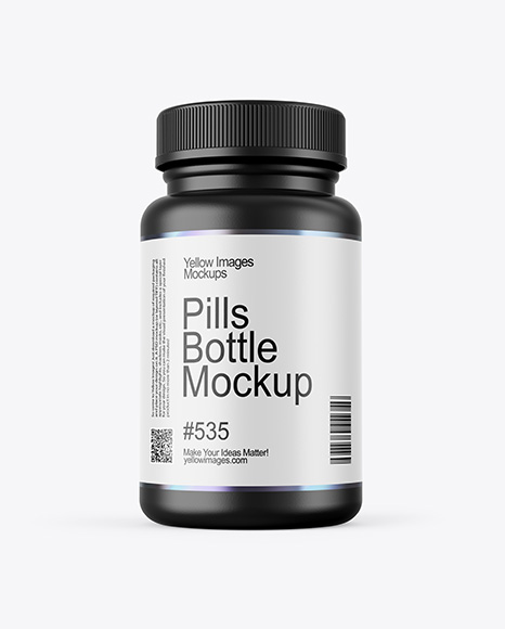 Plastic Pill Bottle Mockup