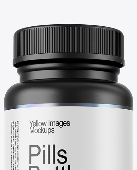 Plastic Pill Bottle Mockup
